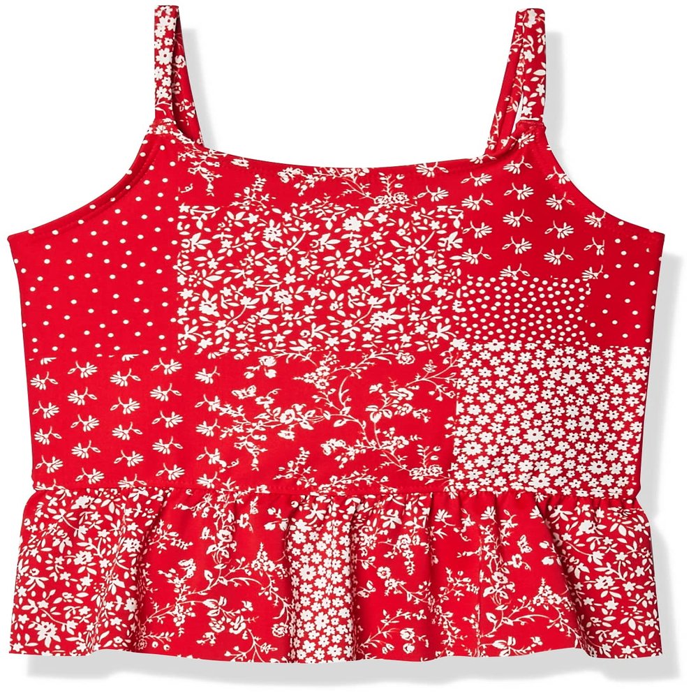 OshKosh B'Gosh Girls' Two-Piece Swimwear, Ruby Red, 3T
