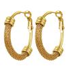 30mm Small Gold Plated Hoops Hypoallergenic Hoop Earrings For Women Earing Chic Trendy Thick Hoop Earrings view 1
