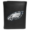 Siskiyou Sports NFL Philadelphia Eagles Mens Leather Tri-fold Wallet & Strap Key Chain, Black, One Size view 2