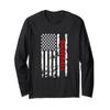 Baseball USA Flag Proud American Baseball Players Long Sleeve T-Shirt view 1