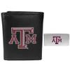 Siskiyou Sports NCAA Texas A&M Aggies Mens Leather Tri-fold Wallet & Money Clip, Black, One Size view 1