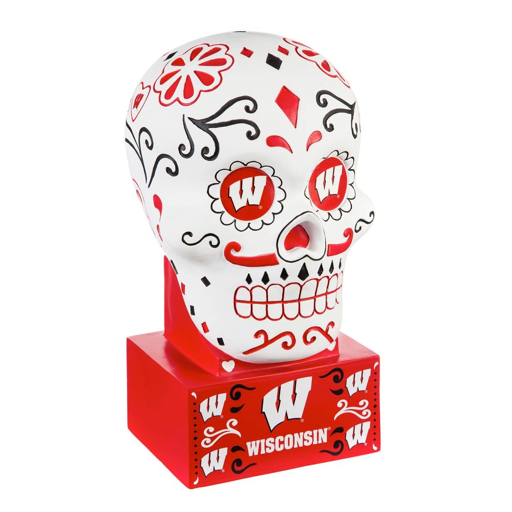 Evergreen University of Wisconsin-Madison, Sugar Skull Statue, 5.3''x 6'' x 10.3'' inches