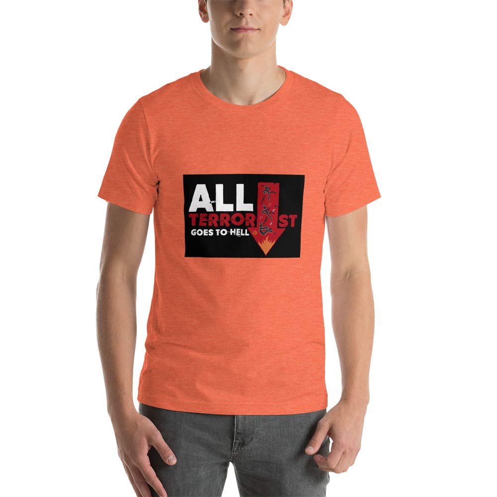 Clap Tees Short-Sleeve Unisex T-Shirt All 031529 Heather Orange