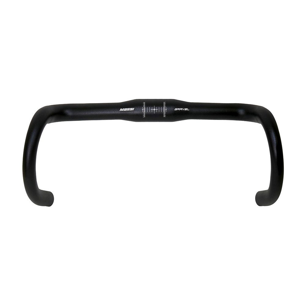 Massi Unisex_Adult Manillar Gravel 31.8x400 16 Handlebar, Black/White, 44 cm