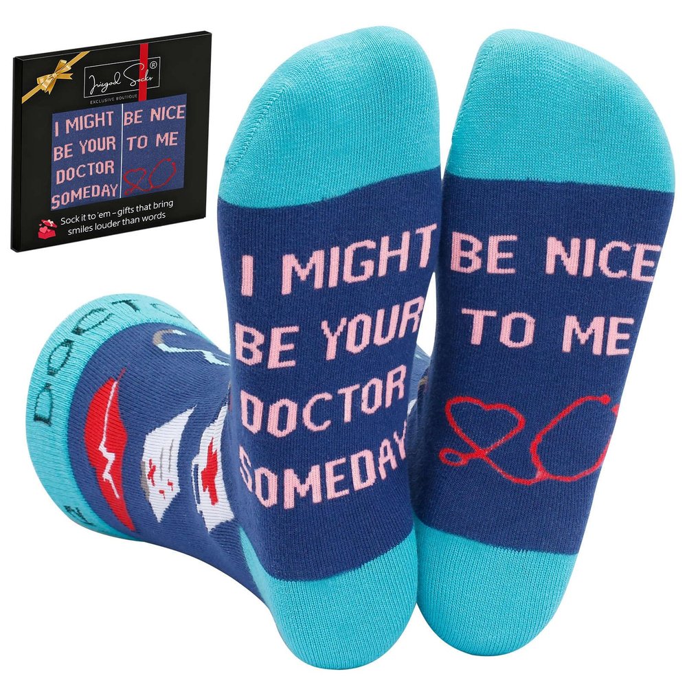 IRISGOD Funny Nerd Socks | Cool Stocking Stuffers | Holidday Gifts For Men and Women