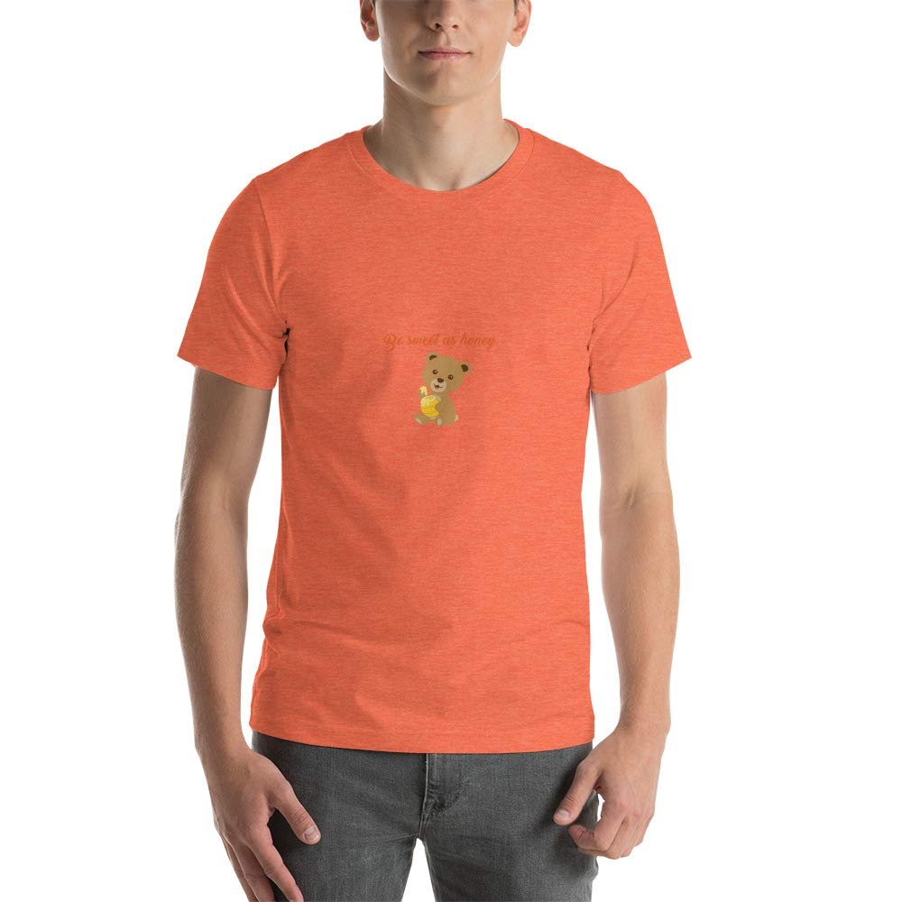Clap Tees Short-Sleeve Unisex T-Shirt Sweet 031936 Heather Orange