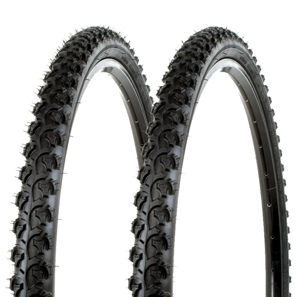 Pair of Kenda K831 Alpha Bite Tires 26x1.95 Black Clincher MTB Mountain 26" Bike