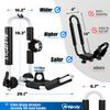 ARTIPOLY Kayak Roof Rack Carrier Kayak & Canoe Car Racks J-Bar with 3-in-1 Multifunction Paddle Holder for Easy Mount Kayak/Surf/Ski/Canoe/SUP on SUV, Car and Truck Crossbar view 2