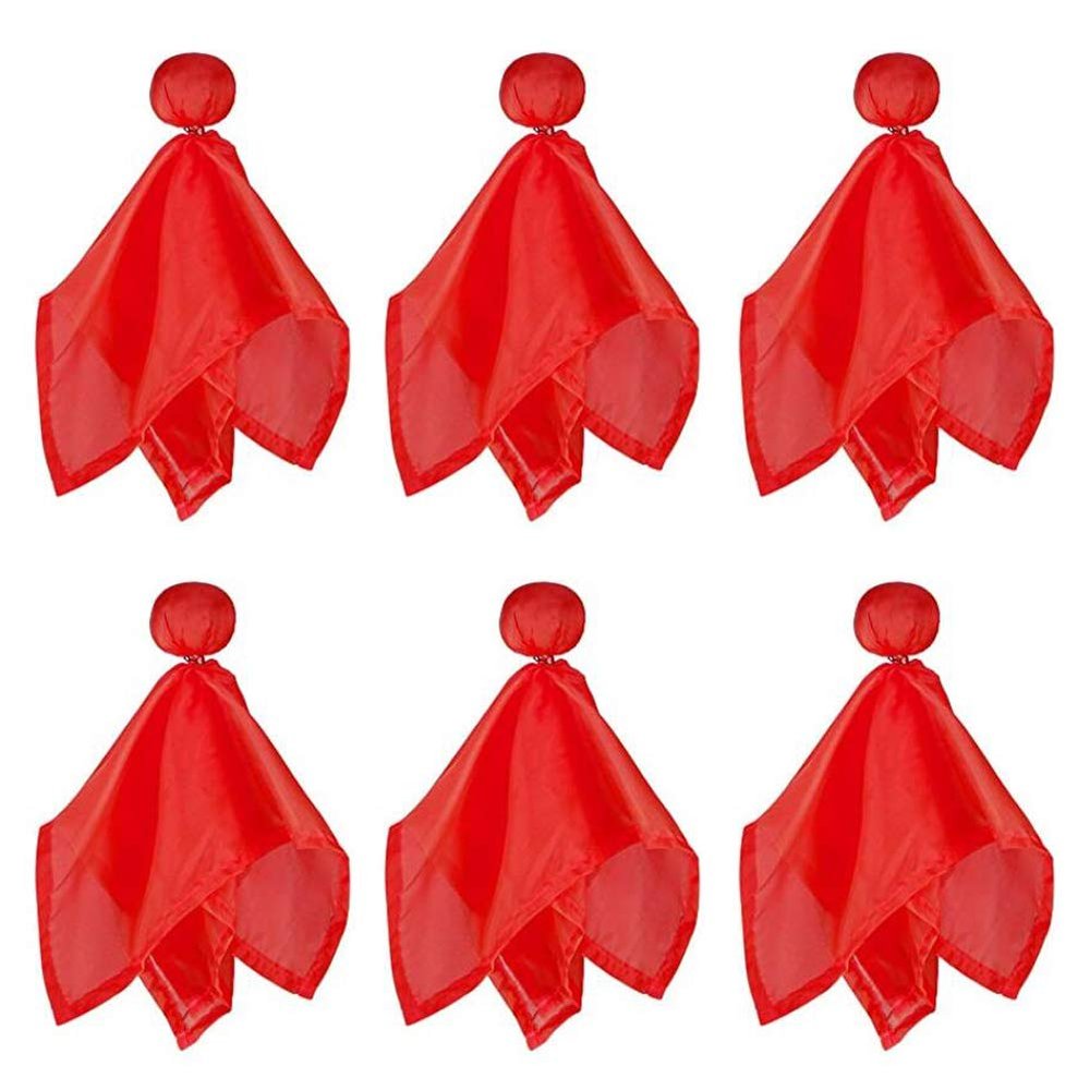 6 Pieces Football Referee Flag Tossing Flags Football Penalty Flag Footballs Challenge Flags for Party Accessory, Red