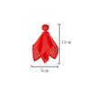 6 Pieces Football Referee Flag Tossing Flags Football Penalty Flag Footballs Challenge Flags for Party Accessory, Red view 2