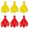 6 Pieces Football Referee Flag Tossing Flags Football Penalty Flag Footballs Challenge Flags for Party Accessory(Yellow, Red) view 1
