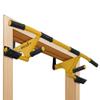 STOZM MultiEx Chin Up Bar  Unique Doorway Pull Up Bar for Home Gym Exercises with 450lbs Weight Capacity, Push Up Capability and TPE-Protected Grips (Brisk Yellow) (YR9T) view 1