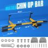 STOZM MultiEx Chin Up Bar  Unique Doorway Pull Up Bar for Home Gym Exercises with 450lbs Weight Capacity, Push Up Capability and TPE-Protected Grips (Brisk Yellow) (YR9T) view 3