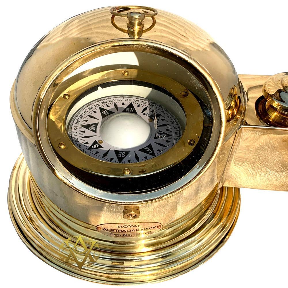 Nautical Compass Ship/Boat Oil Lamp Floating Dial Binnacle Gimbals Collectible Gifts for Christmas/Sailor.
