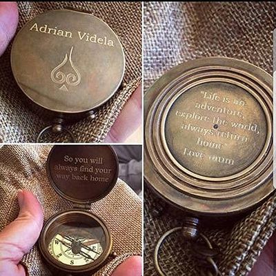 Personalized Engraved Compass Graduation Gift, Compass with Leather case Antique Compass Custom Gift Baptism Gifts, Best Easter, Birthday, Mothers Day, Fathers Day, Graduation Gift, Wedding Gifts