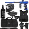 Action Village Empire Axe 2.0 Level 2 Protector Paintball Gun Package Kit (Dust Blue/Dust Black, Glove Size: Large/X-Large)