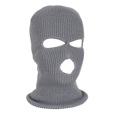 Balaclava Face Mask 3-Hole for Cold Weather, Winter Ski Mask for Men and Women Thermal Cycling Mask MK3 Gray