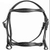 Grewal Equestrian Vogue Black Leather English Bridle Comes with Non-Slip Rubber Grip Reins (Oversize) view 1
