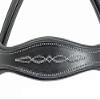 Grewal Equestrian Vogue Black Leather English Bridle Comes with Non-Slip Rubber Grip Reins (Oversize) view 2