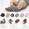 Ohwawadi Baby Booties Infant Baby Slippers Soft Newborn Crib Shoes Stripes Socks Shoes First Walkers Pink 12-18 Months view 3