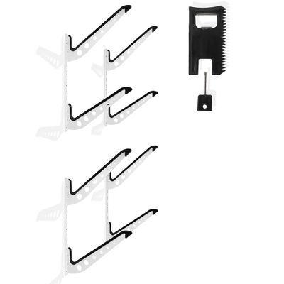 Katai Surfboard Wall Mount Rack Adjustable Wall Storage for Surfboards, SUPs, Snowboards, Wakeboards & Longboards Includes Board Comb Tool