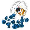 Coret Blue 12pcs Mountain Bike Disc Brake Rotor Bolts MTB Bicycle M510mm Screws Stainless Steel T25 Cycle Bicycle Brake Disc Bolts Screw - Set of 12 view 2