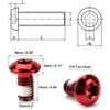 Coret Blue 12pcs Mountain Bike Disc Brake Rotor Bolts MTB Bicycle M510mm Screws Stainless Steel T25 Cycle Bicycle Brake Disc Bolts Screw - Set of 12 view 4