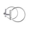 Aime Imports Offset Twisted Wire D-Ring Snaffle Bit view 3