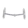 Aime Imports Offset Twisted Wire D-Ring Snaffle Bit view 4