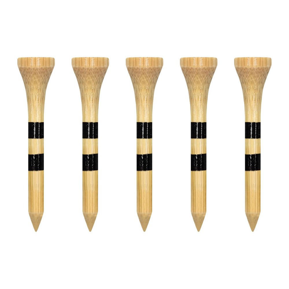 Zivisk Wooden Golf Tees 2-1/8 inch 100 Count, 2.25" Short Golf Wood Bamboo Tees(Natural Color,54mm)