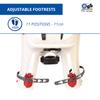 b bellelli Tatoo Plus - Front Bike Seat - Handlefix Attachment - Attaches to Handlebar - from 9 Months to 3 Years - Max 15 kg - White view 3
