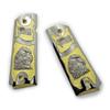 Custom Metal Nickel Gold 1911 Full Size Grips Bald Eagle US Flag Grips view 2