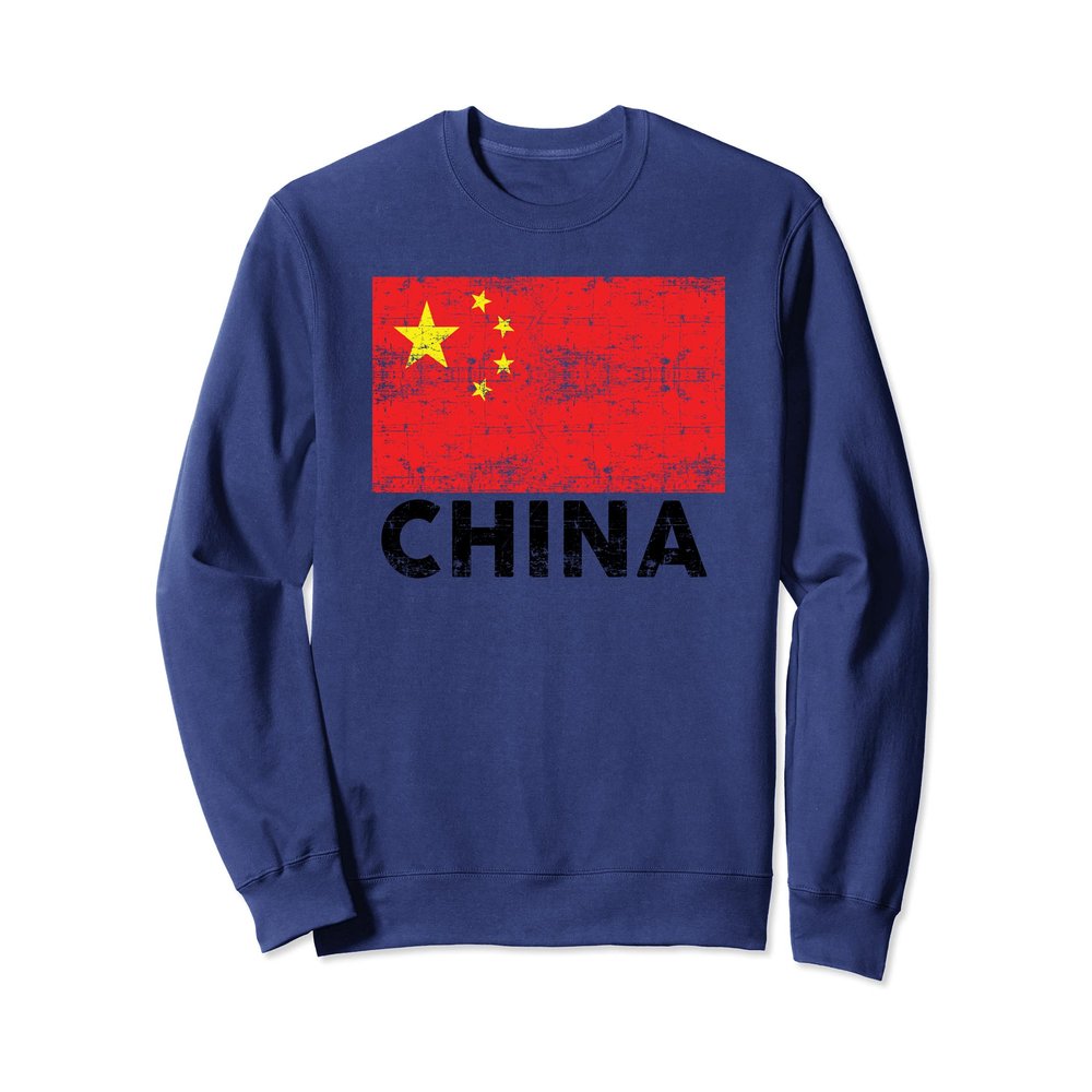Chinese Flag | Vintage Made In China Gift Sweatshirt