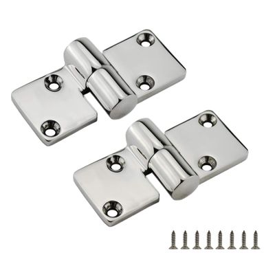 2 Pieces of 316 SS Marine Grade Heavy Duty Left & Right Lift-Off/Take-Apart Hinge 3.5' x 1.5" Casting Hinge W/Fasteners