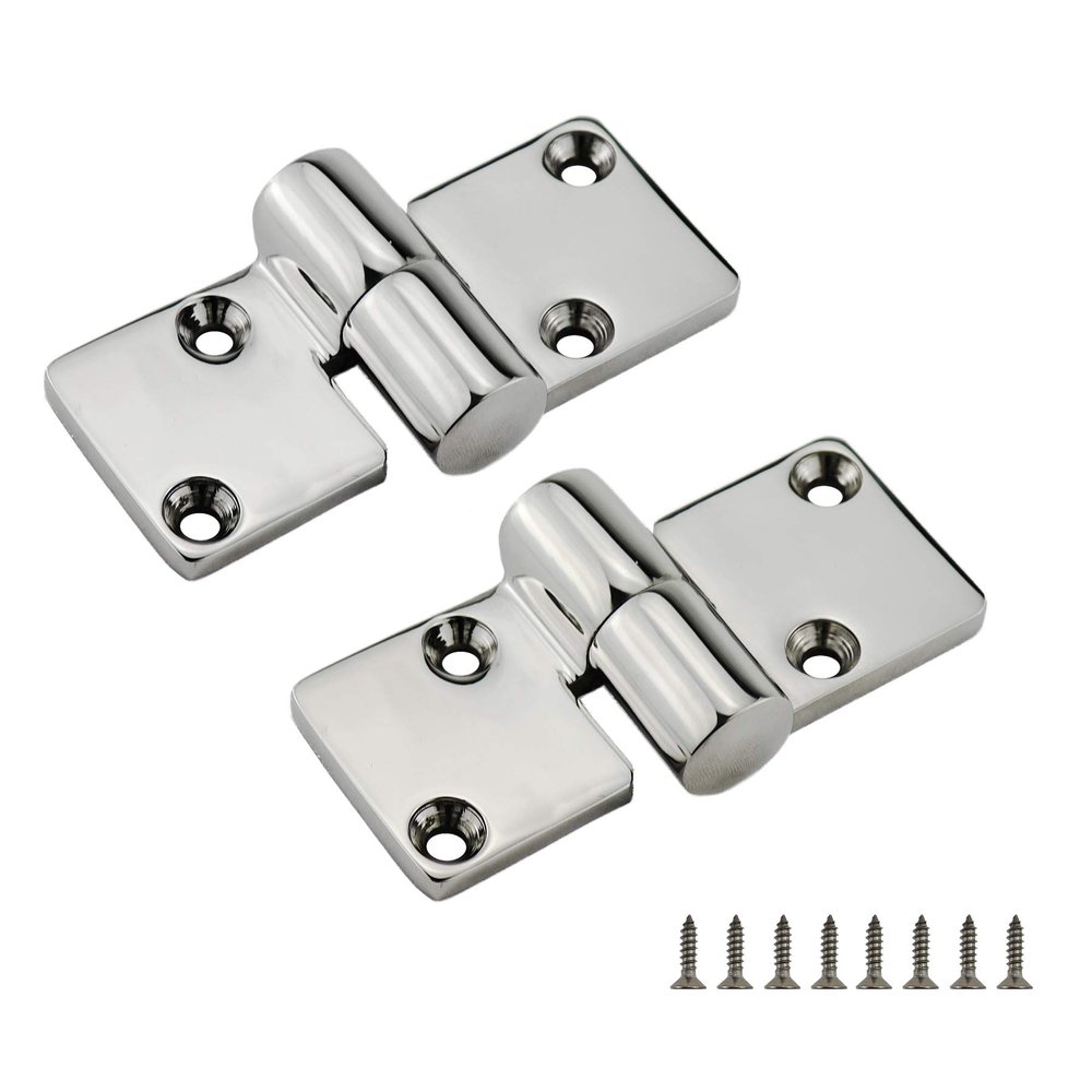 2 Pieces of 316 SS Marine Grade Heavy Duty Left & Right Lift-Off/Take-Apart Hinge 3.5' x 1.5" Casting Hinge W/Fasteners