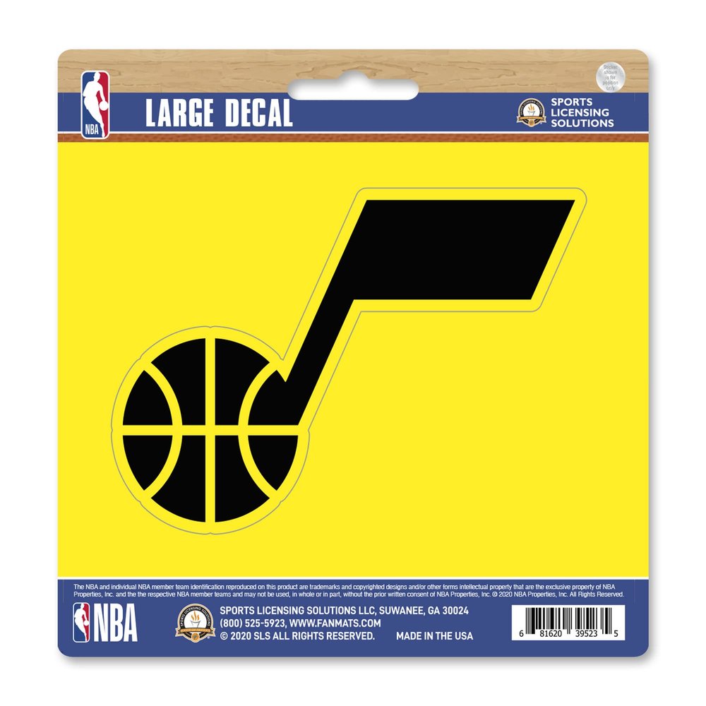 FANMATS 63287 NBA - Utah Jazz Large Decal Sticker - Great Gift for Sports Fans - Cars, laptops, Coolers and Other Hard Surfaces - for Homes, Cars, Trucks, SUVs.