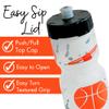 50 Strong 22oz Kids Basketball Sports Squeeze Water Bottle  BPA-Free with Pull Top Cap  Durable & Reusable for School, Boys & Girls  Made in USA view 4