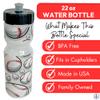 50 Strong 22oz Kids Sports Squeeze Water Bottle  BPA-Free with Pull Top Cap  Durable & Reusable for School, Boys & Girls  Made in USA  Baseball Theme view 3