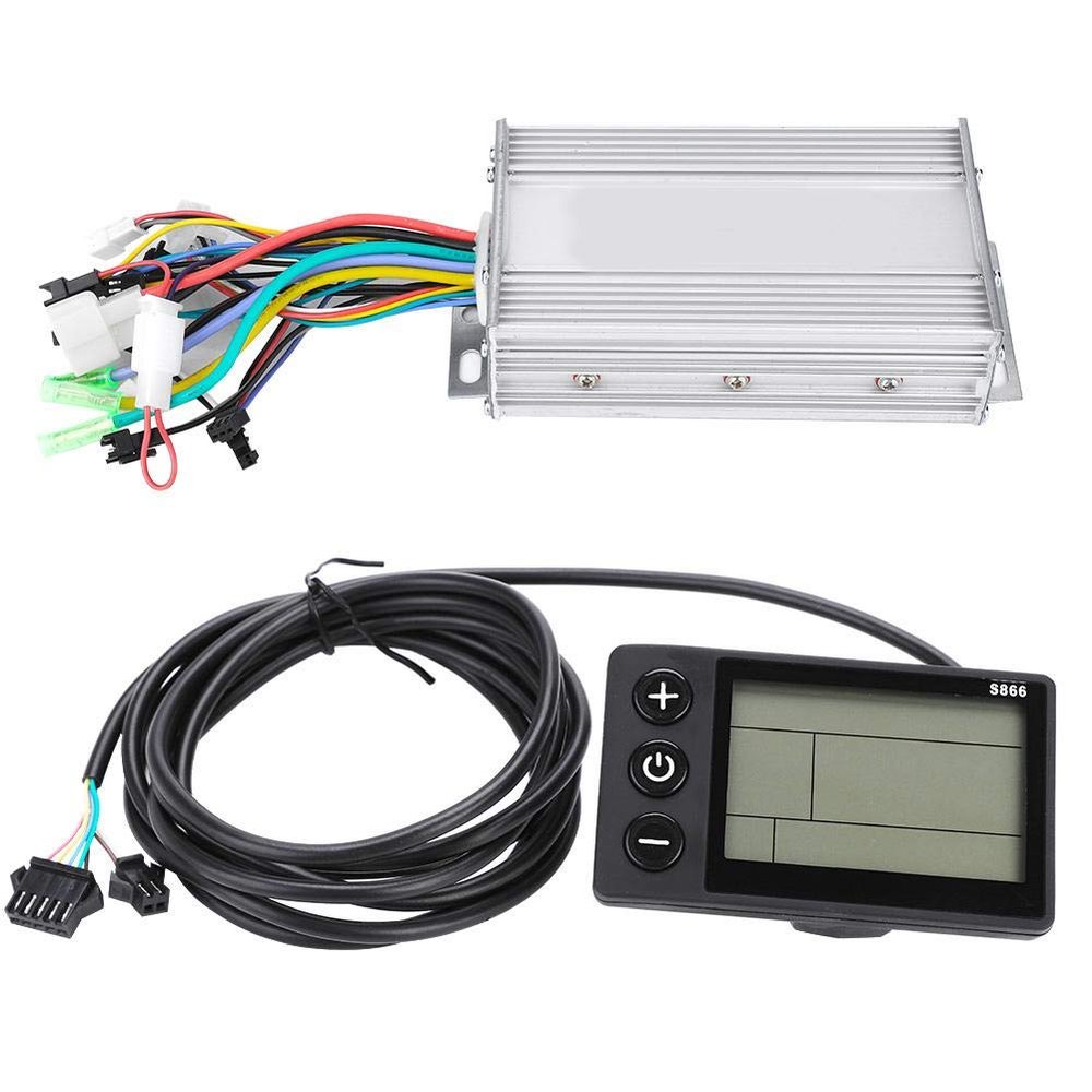 Vbest life Speed Controller Kit, 500W 24V-60V Brushless Speed Controller with Waterproof LCD Display Panel for Electric Bicycle Scooter(500W60V)