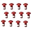 12PCS Bike Disc Brake Rotor Bolts Torx T25 Bolts M5x10mm Bicycle Rotor Screws for Road MTB Mountain Bike, Red view 1
