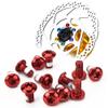 12PCS Bike Disc Brake Rotor Bolts Torx T25 Bolts M5x10mm Bicycle Rotor Screws for Road MTB Mountain Bike, Red view 2