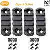 Gotical Combo of (3-Slot & 5-Slot) MLOK Section Adapter Super Value Picatinny Section Adapter for 3-Slot and 5-Slot Rail, 8-Pack, Black view 2
