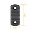 Gotical Combo of (3-Slot & 5-Slot) MLOK Section Adapter Super Value Picatinny Section Adapter for 3-Slot and 5-Slot Rail, 8-Pack, Black view 4