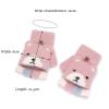 Children's Flip Cartoon Gloves Infant Boys Girls Baby Half Finger Wool Cold Protection Lovely Gloves Keep Warm in Autumn and Winter 1-2 Years Old (Color : Dark Green-B) view 3