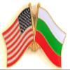 Bulgaria Friendship Double Flag Lapel Pin US Crossed Emblem Tie and Hat Pin Badge view 1