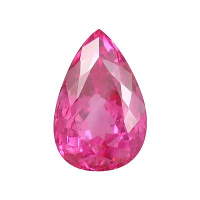 6x4mm Synthetic Pear Cut AAA Swiss Made Rough Pink Sapphire