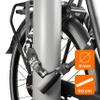 AXA Absolute 8-90 Bike Chain Lock, 1.8 Feet Long 10mm Steel Chain Heavy Duty Anti-Theft Sold Secure Silver Bicycle Chain Lock with Keys for E-Bike, Motorcycle, Scooter, Bicycle, Fence view 2