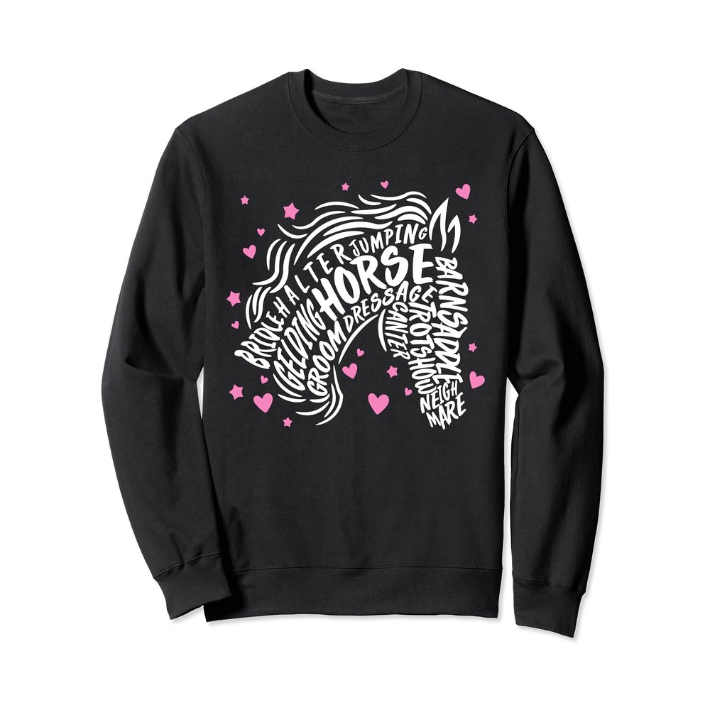 Horse For Girls Horseback Riding Ride Lover Equestrian Rider Sweatshirt
