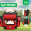 Prodigy Disc BP-1 V3 Disc Golf Backpack | Disc Capacity Golf Bag with 30+ Disc Capacity | Disc Golf Bags Backpack | Tear & Water Resistant | Golf Backpack for Men | Large Disc Golf Bag view 2
