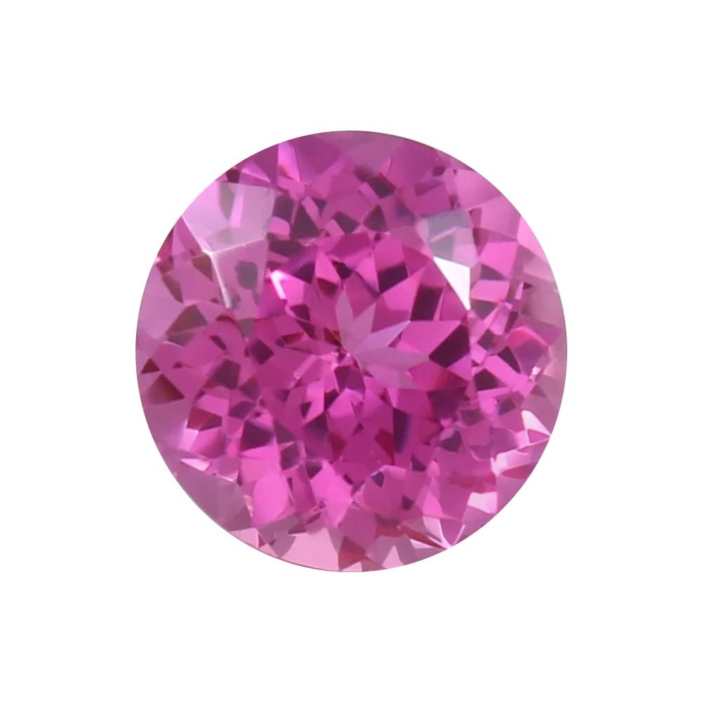 5mm Synthetic Round Cut AAA Swiss Made Rough Pink Sapphire